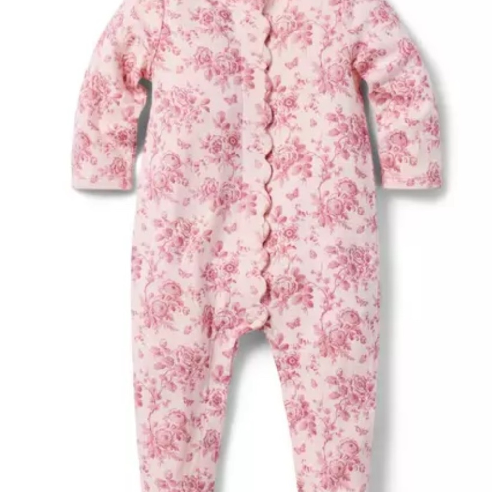 Baby Floral Toile Footed One-Piece Janie and Jack